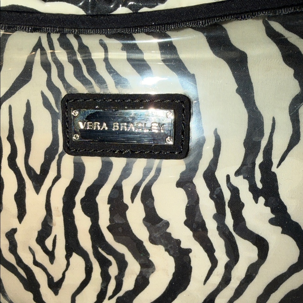 Vera Bradley Black Quilted Cosmetic Bag - Picture 2 of 3